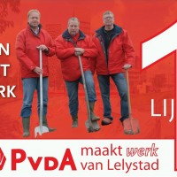 Poster PvdA Maakt Werk van Lelystad