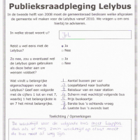 Publieksraadpleging Lelybus 2007-2008